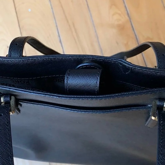 MICHAEL KORS BLACK TOTE BAG - Picture 4 of 8